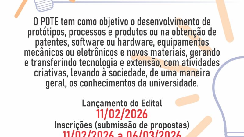 EDITAL PDTE 2026
