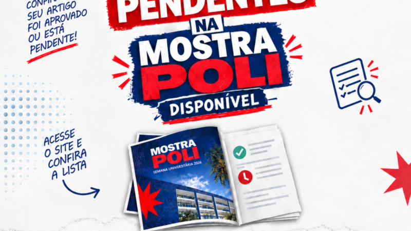 Lista de Trabalhos Aprovados na MOSTRA POLI 2026