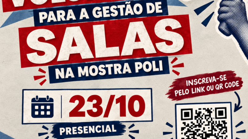 Inscrição de Voluntários para Gestão de Salas da Mostra Poli 2026